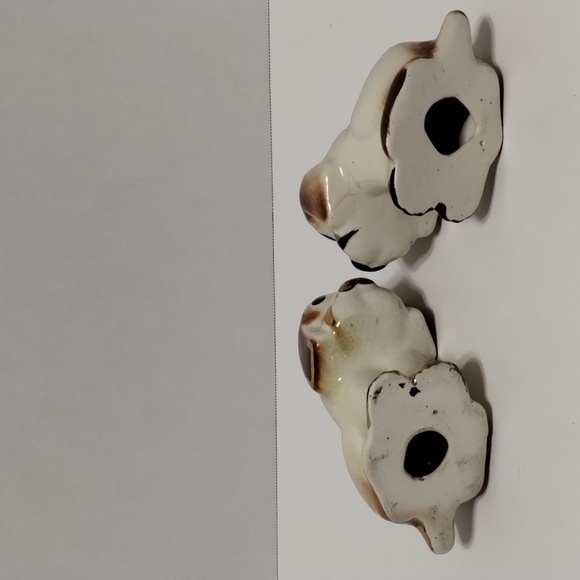 Vintage Japan MCM Porcelain Bassett Hound Dog Figurine Statue Set of 2 50s 60s - Picture 8 of 11